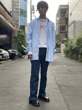 「CLUB PARK（クラブパーク）のアイテム」を使った、アカマツチアリさん（メンズ・178cm）の秋コーディネート