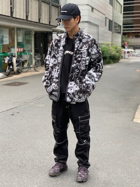 「thisisneverthat（ディスイズネバーザット）のアイテム（ジャケット/アウター）」を使った、アカマツチアリさん（メンズ・178cm）の秋コーディネート