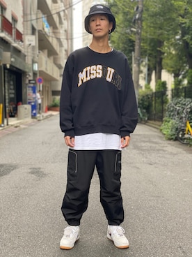 「CLUB PARK（クラブパーク）のアイテム」を使った、アカマツチアリさん（メンズ・178cm）の秋コーディネート