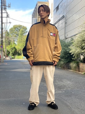 「CLUB PARK（クラブパーク）のアイテム」を使った、アカマツチアリさん（メンズ・178cm）の秋コーディネート