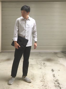 「CLEDRAN（クレドラン）のアイテム（バッグ）」を使った、ZA@ROさん（メンズ・168cm）の秋コーディネート