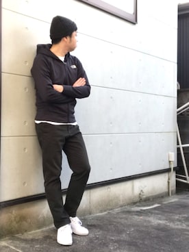 「MARNI（マルニ）のアイテム（帽子）」を使った、ZA@ROさん（メンズ・168cm）の冬コーディネート