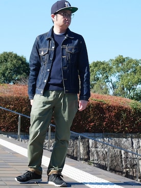 「STUDIO ORIBE（スタジオオリベ）のアイテム」を使った、ZA@ROさん（メンズ・168cm）の秋コーディネート