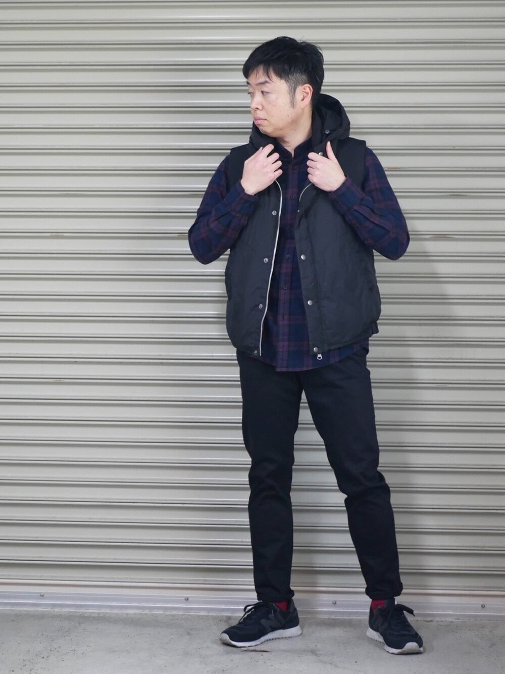CABANE de ZUCCaのダウンベストを使った人気ファッション