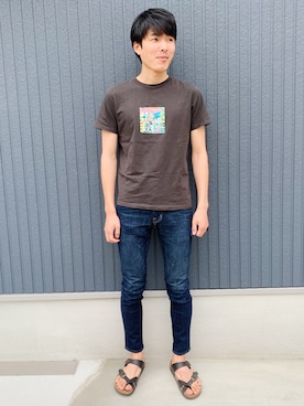 「Abercrombie&Fitch（アバークロンビーアンドフィッチ）のアイテム（デニムパンツ）」を使った、kohei01215さん（メンズ・181cm）の春コーディネート