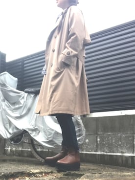 「MAISON DE REEFUR（メゾンドリーファー）のリーファー 2WAY トートバッグ（トートバッグ）」を使った、ririyさん（レディース・168cm）の春コーディネート
