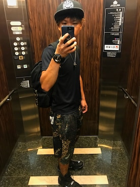 「DUPPIES（ダッピーズ）のアイテム」を使った、HIDEさん（メンズ・158cm）の夏コーディネート