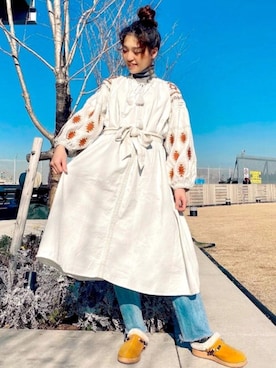 チャイハネSTAFF  amiさん（レディース・164cm）の冬コーディネート