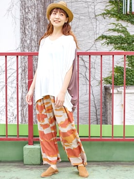 「チャイハネ（チャイハネ）のアイテム（その他シューズ）」を使った、チャイハネSTAFF  amiさん（レディース・164cm）の春コーディネート