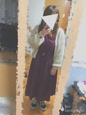「frames RAY CASSIN（フレームスレイカズン）のアイテム（ワンピース/ドレス）」を使った、こむぎさん（レディース・155cm）の冬コーディネート