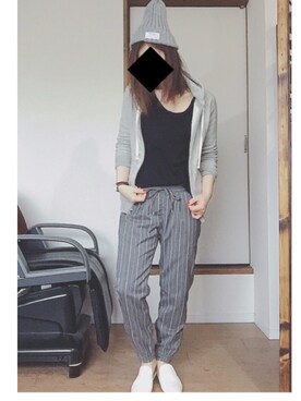 「無印良品（ムジルシリョウヒン）のアイテム（その他アウター）」を使った、ちー♡164cmさん（レディース・164cm）の春コーディネート