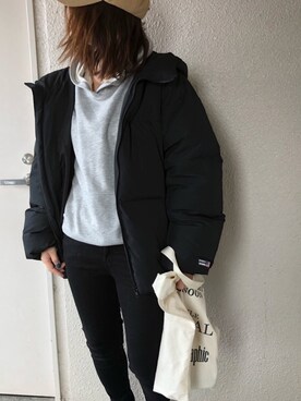 「TODAYFUL（トゥデイフル）のVintageトートバッグ（トートバッグ）」を使った、ちー♡164cmさん（レディース・164cm）の冬コーディネート