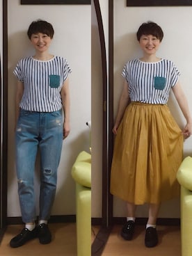 うちこさん（レディース・157cm）の夏コーディネート