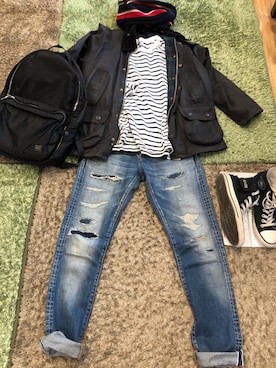 「アイラブCONVERSE」｜yarnloveさん（メンズ・170cm）の秋コーディネート