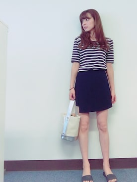 「DHOLIC（ディーホリック）のアイテム」を使った、YUUKIさん（レディース・152cm）の夏コーディネート