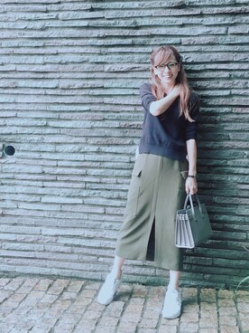 「SAINT LAURENT PARIS（サンローランパリ）のアイテム」を使った、YUUKIさん（レディース・152cm）の秋コーディネート