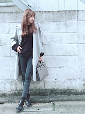 「SAINT LAURENT PARIS（サンローランパリ）のアイテム」を使った、YUUKIさん（レディース・152cm）の秋コーディネート