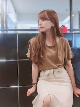 「DHOLIC（ディーホリック）のアイテム」を使った、YUUKIさん（レディース・152cm）の夏コーディネート