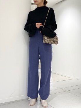 「SENSE OF PLACE by URBAN RESEARCH（センスオブプレイスバイアーバンリサーチ）の2WAYミラー付オサイフショルダーバッグ（ショルダーバッグ）」を使った、aさん（レディース・155cm）の秋コーディネート