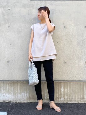 「アイテム（リング）」を使った、aさん（レディース・155cm・20代）の春コーディネート