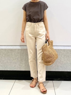 「アイテム（リング）」を使った、aさん（レディース・155cm・20代）の春コーディネート