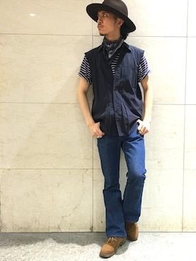 「TAKAHIROMIYASHITATheSoloIst.（タカヒロミヤシタザソロイスト）のアイテム（財布/小物）」を使った、KENさん（メンズ・170cm）の夏コーディネート