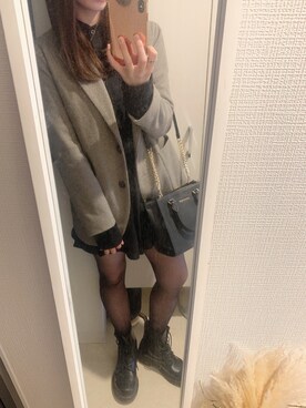 「韓国で買ったのアイテム（ジャケット/アウター、ベージュ系）」を使った、nakoさん（レディース・158cm）の夏コーディネート