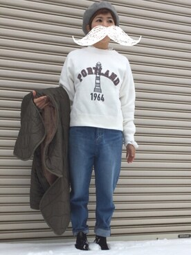 「Another Edition」｜「アイテム（その他アウター）」を使った、Ｍinami さん（レディース・151cm）の冬コーディネート