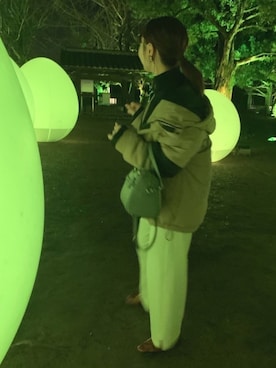 「チームラボ」｜「アイテム（その他パンツ）」を使った、ゆきちさん（レディース・153cm）の冬コーディネート