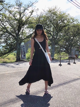 「ALDO（アルド）のアイテム（サンダル）」を使った、Ayakoさん（レディース・164cm）の夏コーディネート