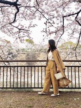 「SALON adam et rope'（サロン アダム エ ロペ）のアイテム（その他アウター）」を使った、Ayakoさん（レディース・164cm）の春コーディネート