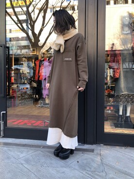 SAKIさん（レディース・152cm）の冬コーディネート