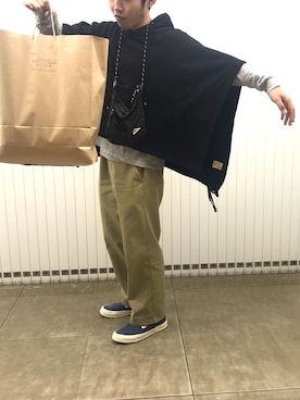 「ファセッタズム」｜「アイテム（スリッポン）」を使った、kenkenkenさん（メンズ・175cm）の春コーディネート