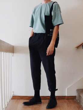 「I Love Ugly（アイラブアグリー）のアイテム（パンツ）」を使った、huntsdennisさん（メンズ・190cm）の夏コーディネート