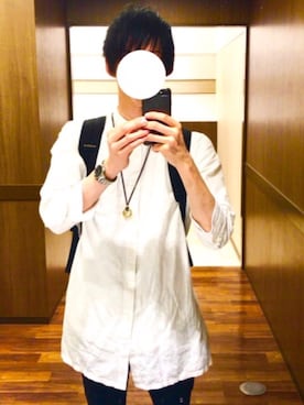 「アイテム（ネックレス、ブラウン系）」を使った、Ryo。。さん（メンズ・178cm）の夏コーディネート
