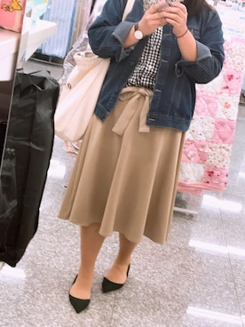 「トータルコーデ」｜MIさん（レディース・162cm）の春コーディネート