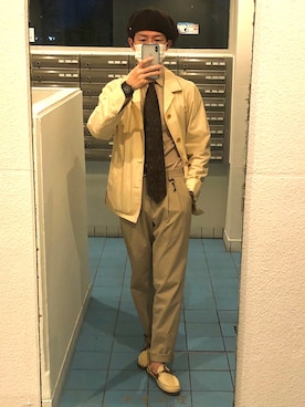 「アイテム（フォーマルスーツ/小物）」を使った、そへいさん（メンズ・173cm・20代）の春コーディネート