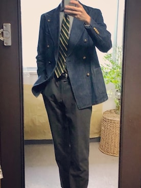 「アイテム（フォーマルスーツ/小物）」を使った、そへいさん（メンズ・173cm・20代）の夏コーディネート