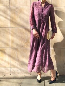 ワンピース ドレスを使った ホテルディナー の人気ファッションコーディネート Wear