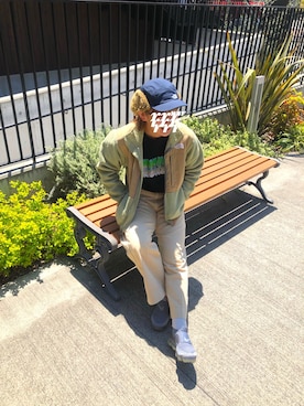 「ノースフェイス」｜rirrさん（レディース・157cm）の春コーディネート