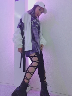 「babyShoop（ベイビーシュープ）のアイテム」を使った、babyShoop渋谷店さん（レディース・153cm）の春コーディネート