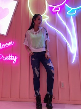 「babyShoop（ベイビーシュープ）のアイテム」を使った、babyShoop渋谷店さん（レディース・160cm）の秋コーディネート