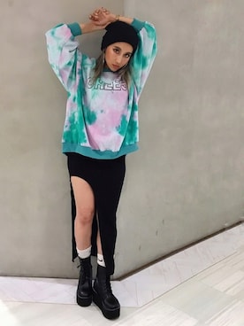 「babyShoop（ベイビーシュープ）のアイテム」を使った、babyShoop渋谷店さん（レディース・160cm）の秋コーディネート