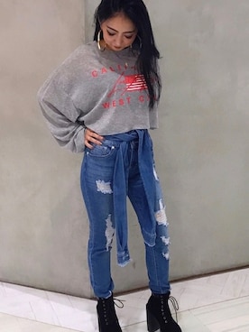 「babyShoop（ベイビーシュープ）のアイテム」を使った、babyShoop渋谷店さん（レディース・160cm）の秋コーディネート