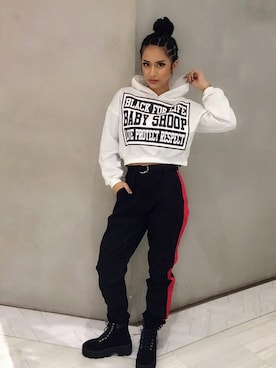 「babyShoop（ベイビーシュープ）のアイテム」を使った、babyShoop渋谷店さん（レディース・160cm）の冬コーディネート