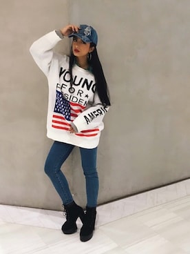 「babyShoop（ベイビーシュープ）のアイテム」を使った、babyShoop渋谷店さん（レディース・160cm）の冬コーディネート