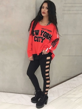 「babyShoop（ベイビーシュープ）のアイテム」を使った、babyShoop渋谷店さん（レディース・160cm）の冬コーディネート