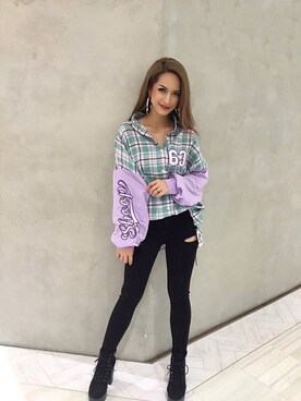 「babyShoop（ベイビーシュープ）のアイテム」を使った、babyShoop渋谷店さん（レディース・160cm）の冬コーディネート