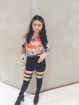 「babyShoop（ベイビーシュープ）のアイテム」を使った、babyShoop渋谷店さん（レディース・160cm）の春コーディネート