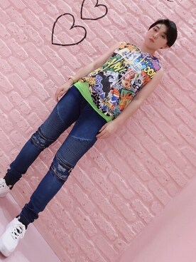 「babyShoop（ベイビーシュープ）のアイテム」を使った、babyShoop渋谷店さん（レディース・160cm）の夏コーディネート